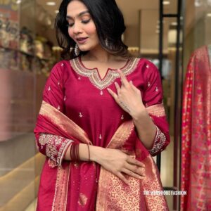 Premium Heavy Roman Silk Suit Set