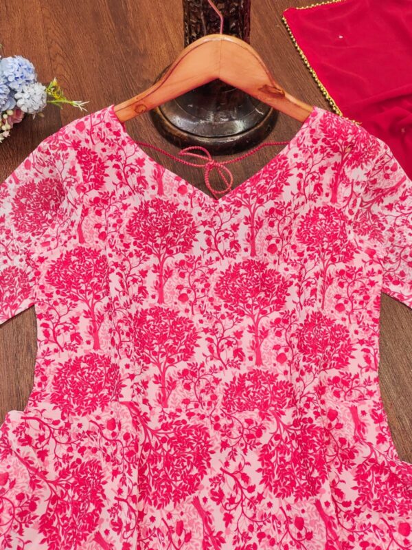 flower gown with dupta at krisvi wardrobe