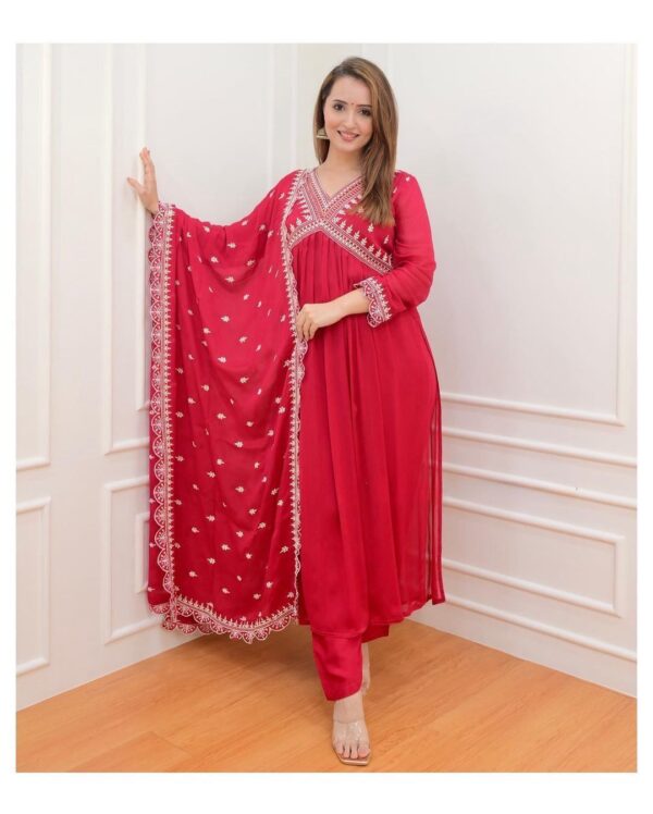 alia cut georgette suit set at krisvi wardrobe