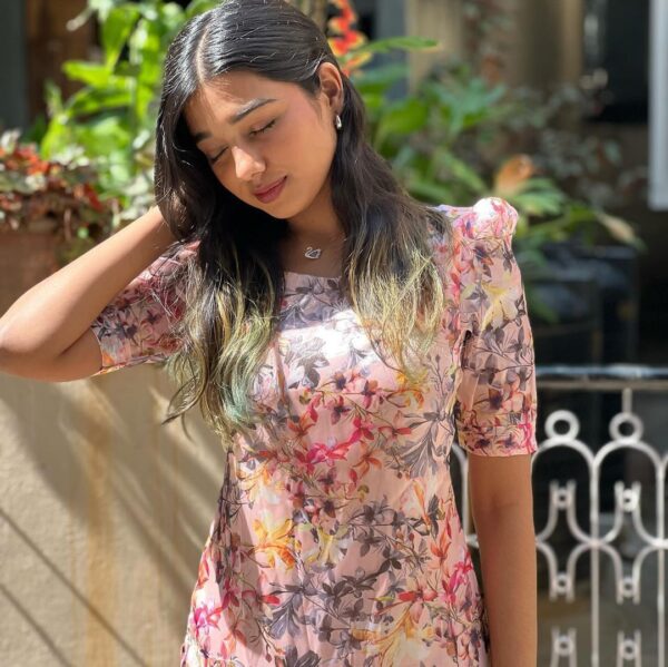 krisvi wardrobe printed kurti for small gathering in multicolour