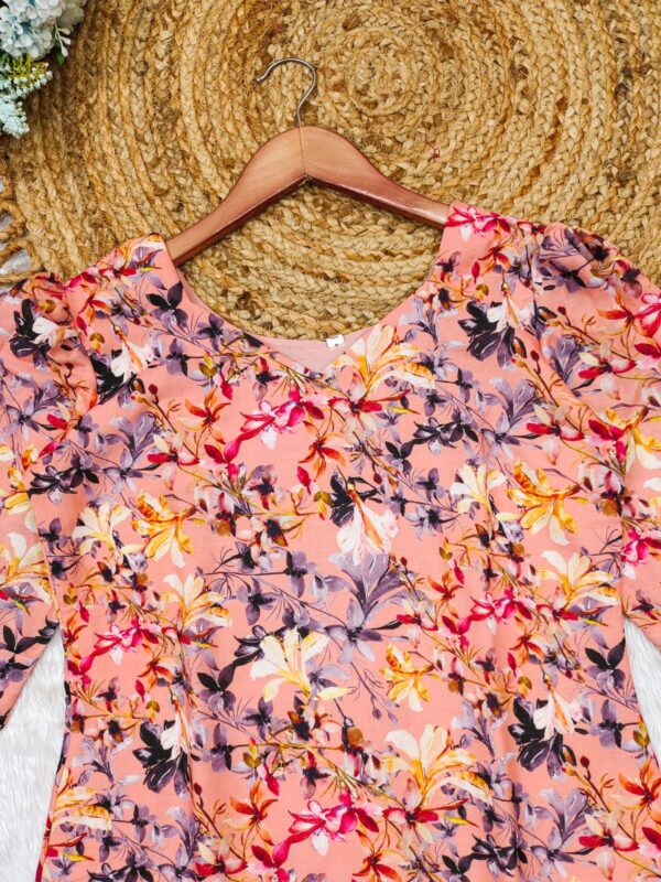 krisvi wardrobe printed kurti for small gathering in multicolour