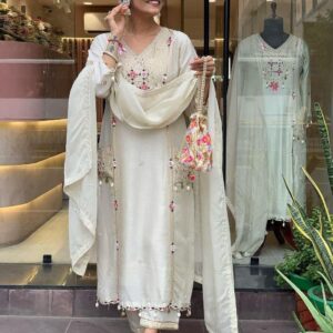 White Embroidered Dress