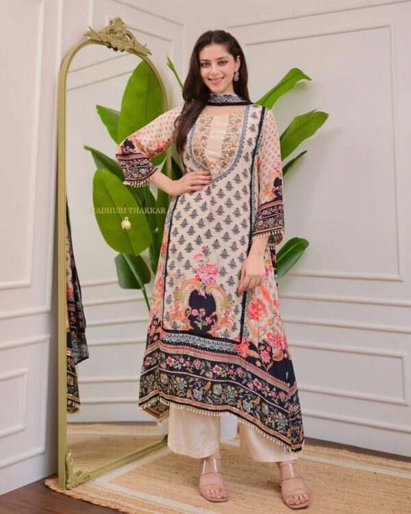 kurti pant set with dupatta