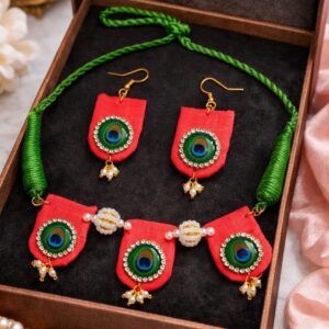 Morpankh Patch Necklace set