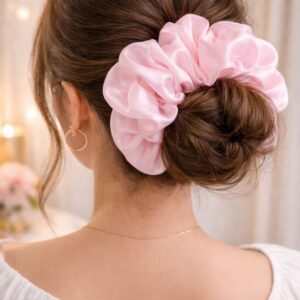 Full size baby pink scrunchie