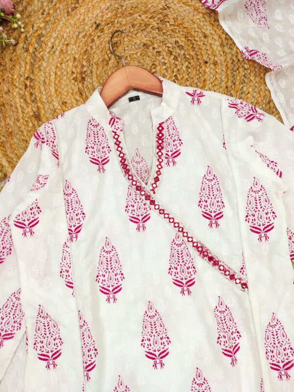 pure cottan suit set with mulmul dupta at krisvi wardrobe